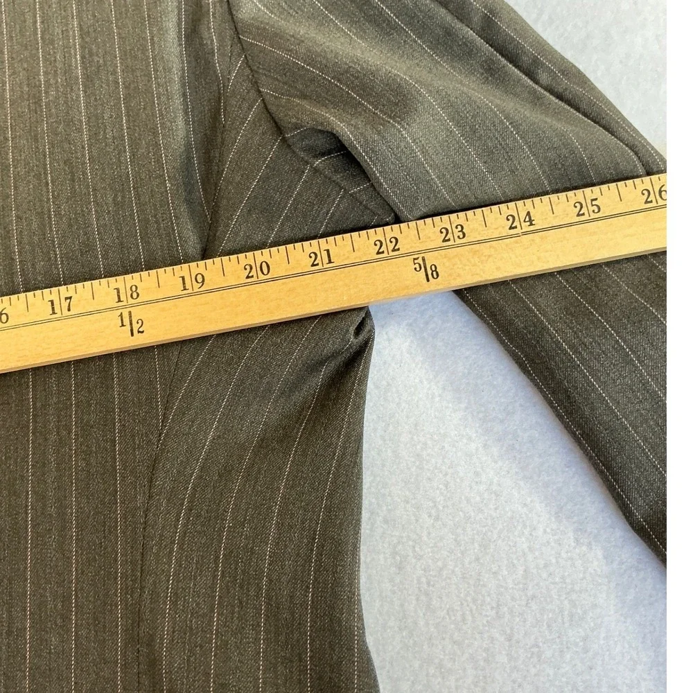H. Freeman & Son Blazer Men44R Olive Pinstripe Custom Tailored Culwell & Son USA